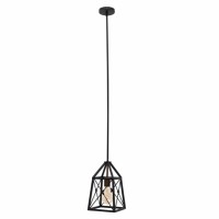 Distribuidor - Lâmpadas Diversas | Colgantes Rustica | COLGANTE PAVEL 1XE27 NEGRO/DORADO 140X20X20 CM ARTICULABLE Ref: 112450109